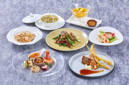 僅限晚餐的水晶套餐:7 道菜,10,000 日元(含稅和服務費)