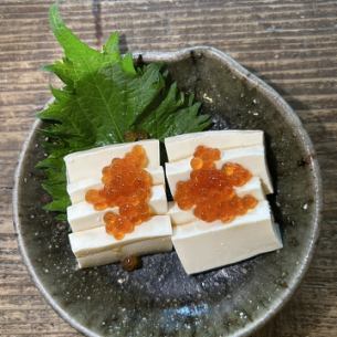 ぬか漬け豆腐といくら
