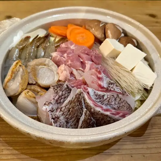 Yellowtail and red shrimp shabu-shabu hot pot ★ 150-minute all-you-can-drink (last order 120 minutes)