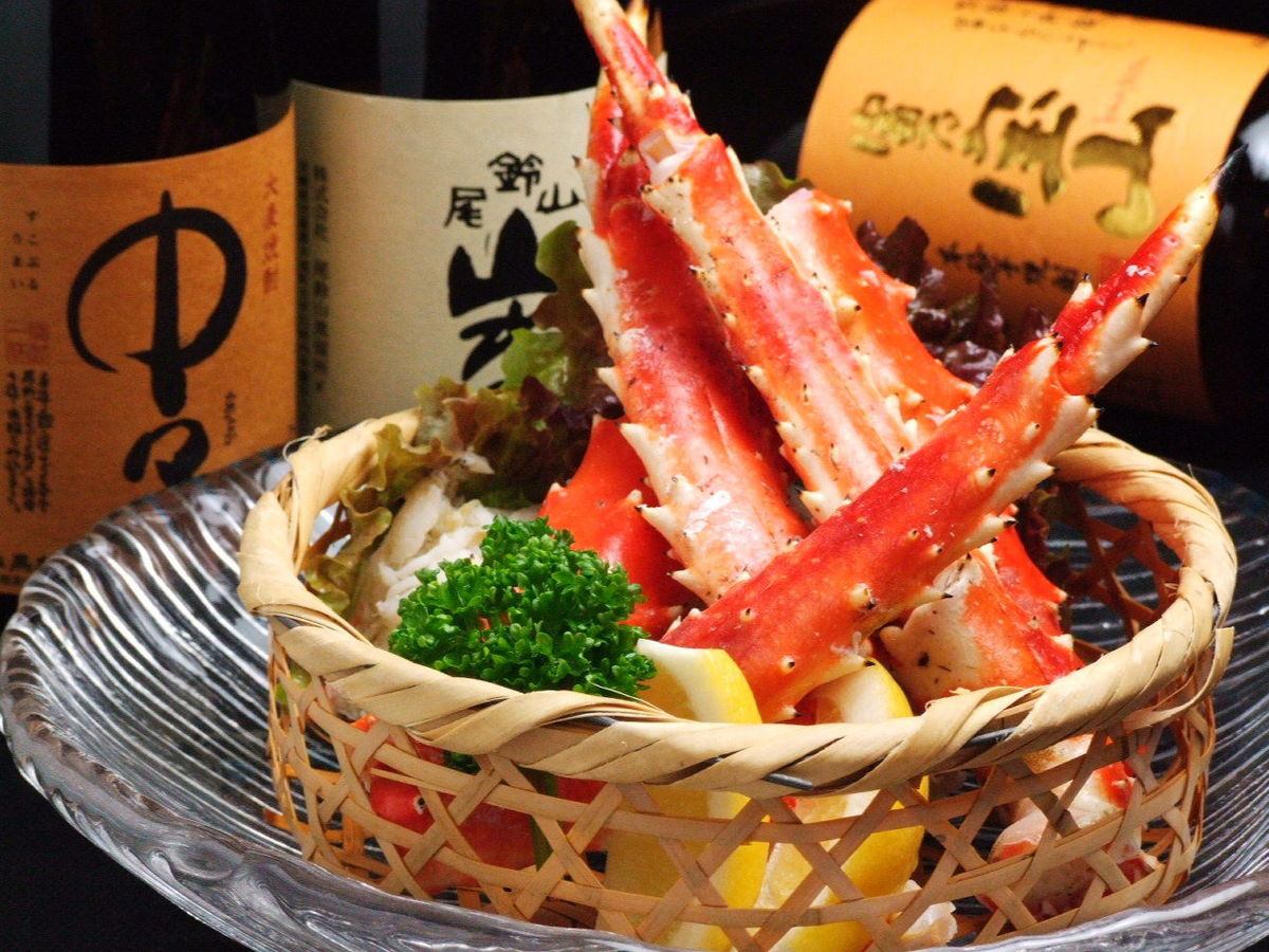 The popular king crab is lively and colorful !!