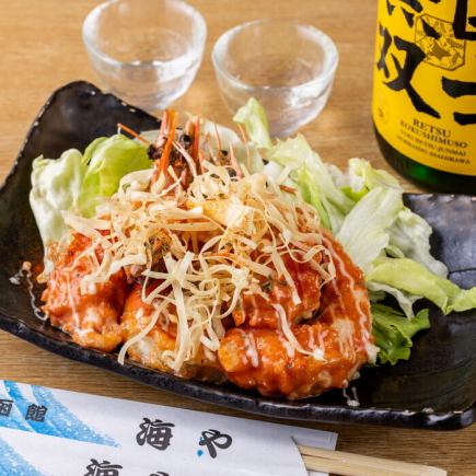 [Various banquets] Weekday only, 3 hours all-you-can-drink, large shrimp and avocado with nut sauce, 5,000 yen course