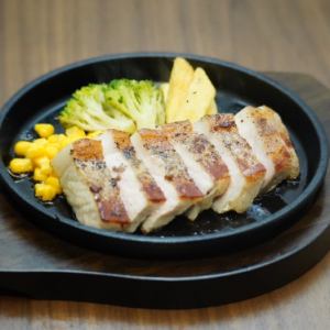 Thickly sliced roasted Itoshima pork