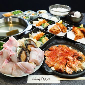 ≪ふぐ≫「とらふぐVIPコース」　鮮てっさ・てっちり・とうとう身等　全8品10000円