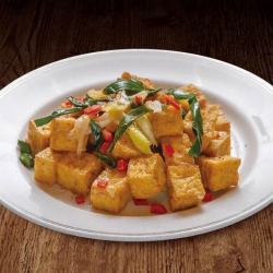 Fried tofu with spices