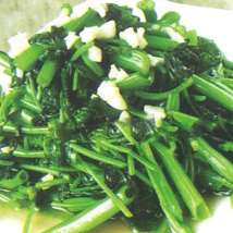 Stir-fried garlic and spinach