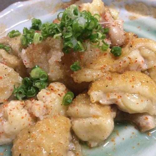 網焼き　鶏皮ポン酢
