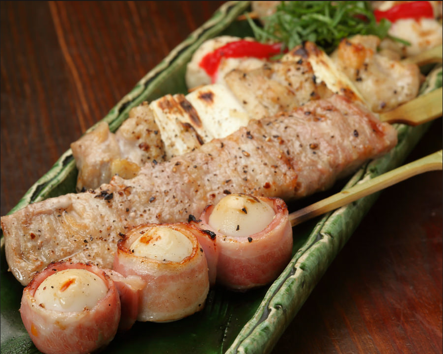オススメ★大人気の看板メニュー★串焼き盛り合わせ6串★1280円