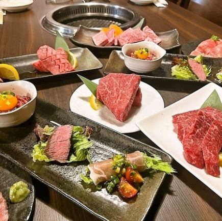 【松コース】完全予約制/特別メニューあり飛騨牛づくし！飛騨牛炙り握りなど全13品7700円(税込)