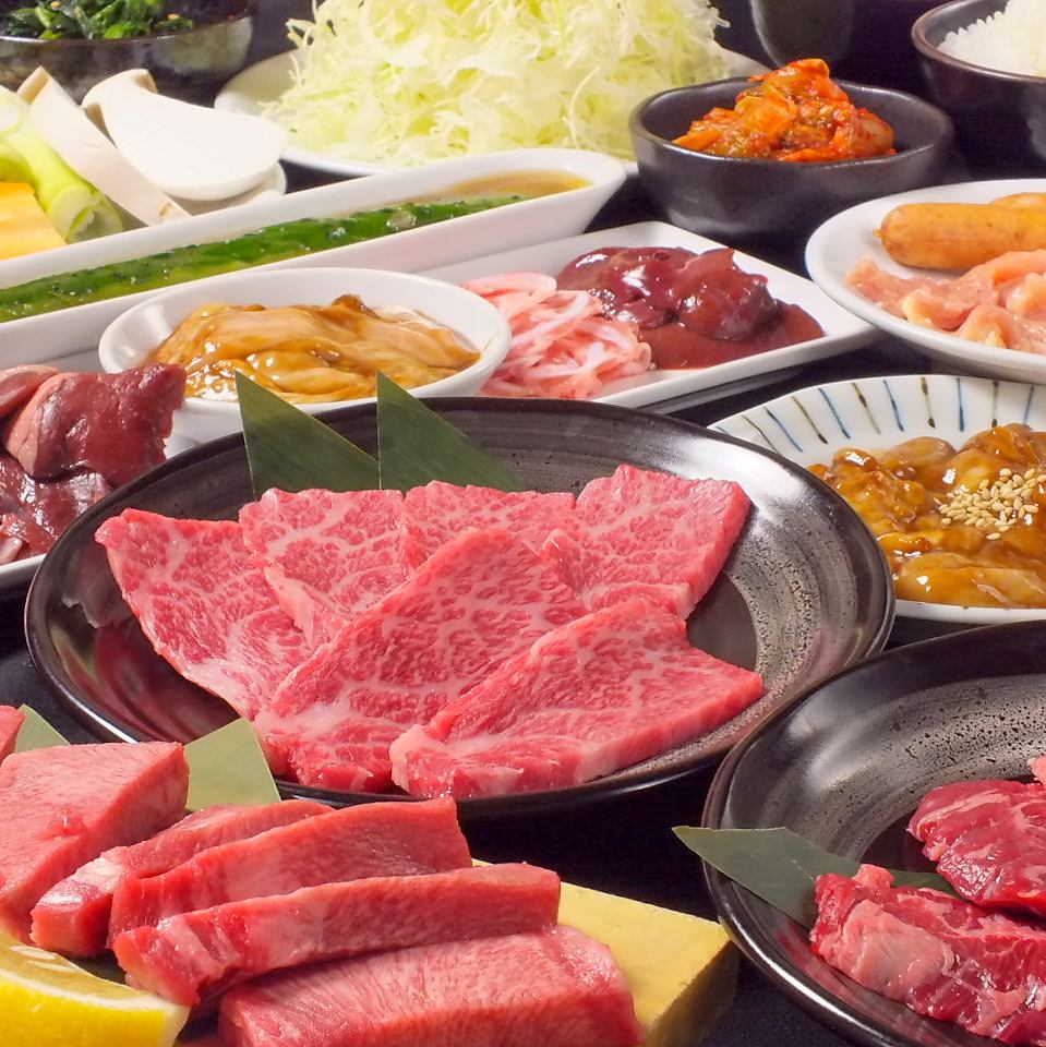 当日予約ＯＫ！飲み放題付絶品焼肉コースは5000円台～ご用意♪