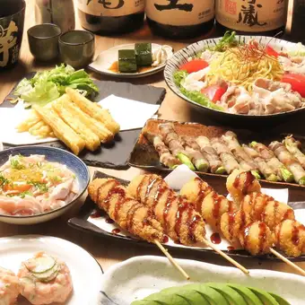 【テラス席もOK!!夏期限定】2時間飲放題付☆♪全7品4950円→4500円