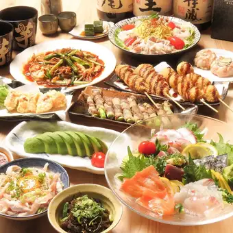 【夏季限定!夏の黒豚贅沢コース】全9品&3時間飲み放題付き♪6000円→5500円