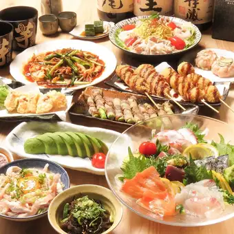 【夏季限定！夏の黒豚贅沢コース】全9品＆3時間飲み放題付き♪6000円→5500円