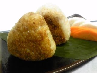 Grilled rice ball set (1)