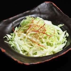 Shredded cabbage with salt sauce