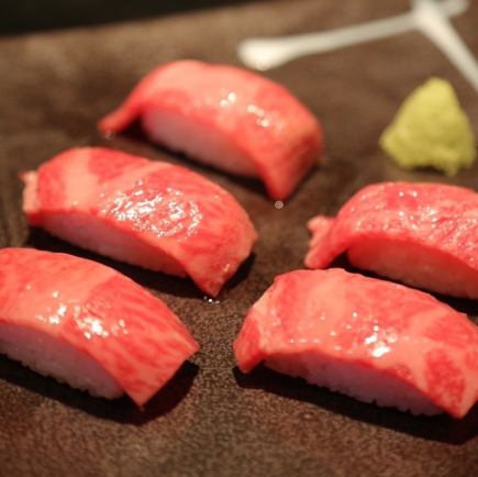 {Monday, Tuesday, Wednesday, Thursday and Sunday only!} Wagyu beef sushi x sashimi x steak! [All-you-can-drink included] Otegoro course