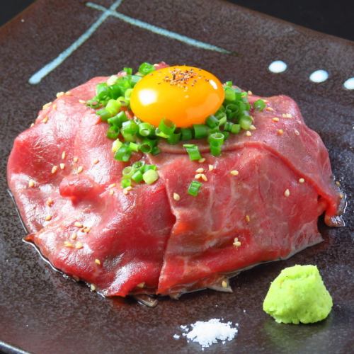 特選和牛の炙り刺し