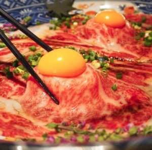 特選和牛のリブロース炙りすき焼き