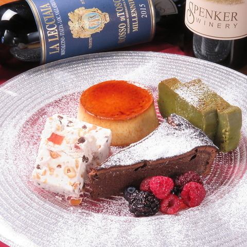 A chef's special dessert plate will be presented♪ Perfect for birthdays, anniversaries, etc.