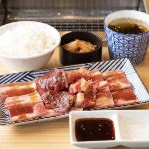 やまとハラミ定食(牛バラカルビ＆牛上ハラミ)