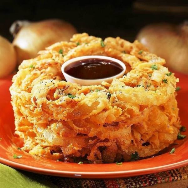 Our special fried onion loaf