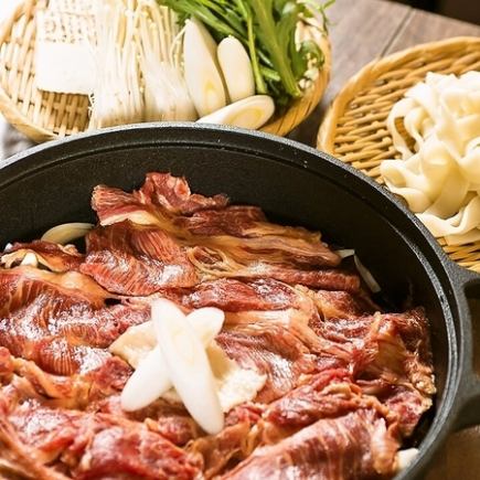 【桜鍋コース】全7品5500円飲み放題2H付き★しゃぶしゃぶ感覚で馬肉を堪能できる桜鍋は絶品