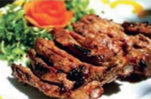 Grilled pork and lemongrass