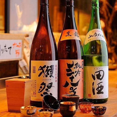 こだわりの日本酒を多数ご用意！お料理に合わせてどうぞ