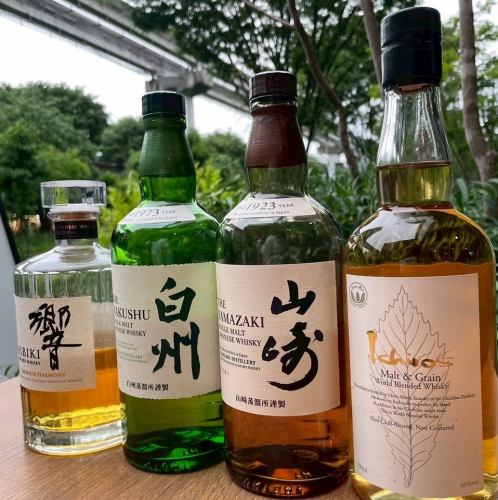 We have a wide variety of whiskeys