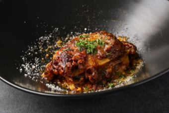 Slowly simmered beef tendon lasagna