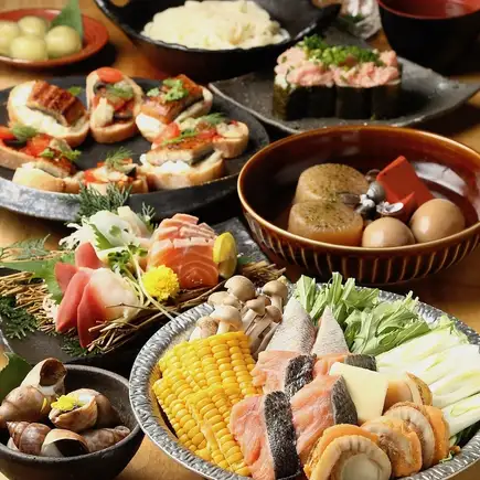 *11月1日起* 来品尝我们的招牌海鲜石狩火锅和特色关东煮吧！【闺蜜聚会和年末派对的完美之选！】冬季限定！海鲜石狩火锅套餐（共12道菜）