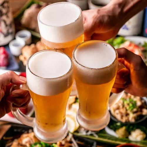 種類豊富な飲み放題内容◎
