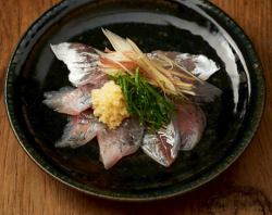【早川漁港の水揚げアジ】刺身