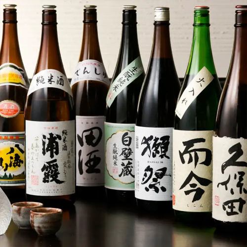 地酒は定番のほか、その季節限定のものもご用意!! 