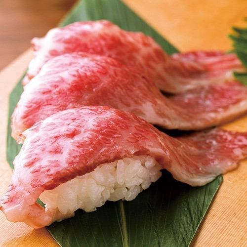Yonezawa beef Daitoro sushi (Sanuki)