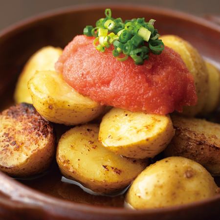 Hot pollack roe and potato