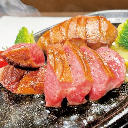 [May only] 7-item "Thick-cut beef tongue steak course" with 2 hours of all-you-can-drink for 4,800 yen