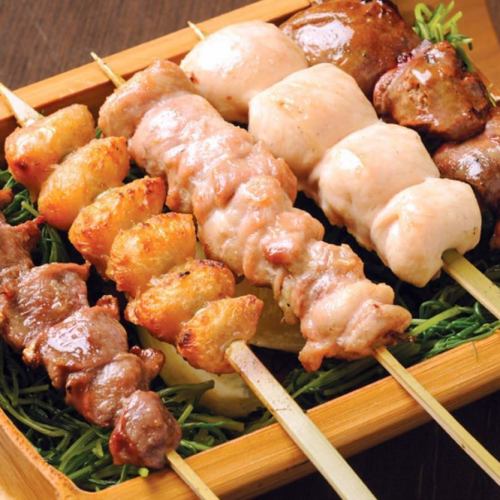 [Assorted Yakitori!] Skewers made with carefully selected ingredients are one of Gohachi's most popular menu items!