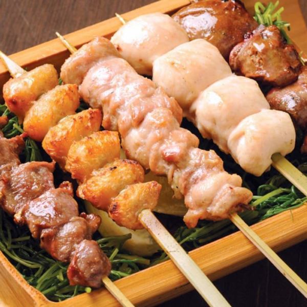 [Assorted Yakitori!] Skewers made with carefully selected ingredients are one of Gohachi's most popular menu items!