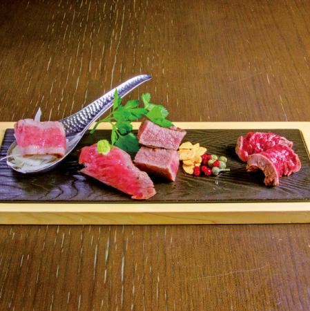 米沢牛　盛り合わせ　一人前盛り