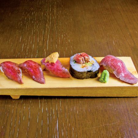 米沢牛　寿司盛り合わせ（5貫）