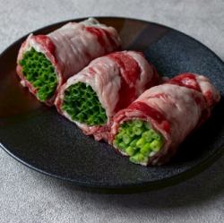 黒毛和牛カルビのネギ巻き［1個］