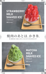 焼肉のあとは、かき氷。【各種】