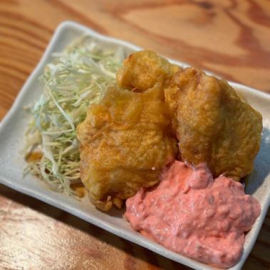 たこだるま名物！紅いタルタルのチキン南蛮　５８０円