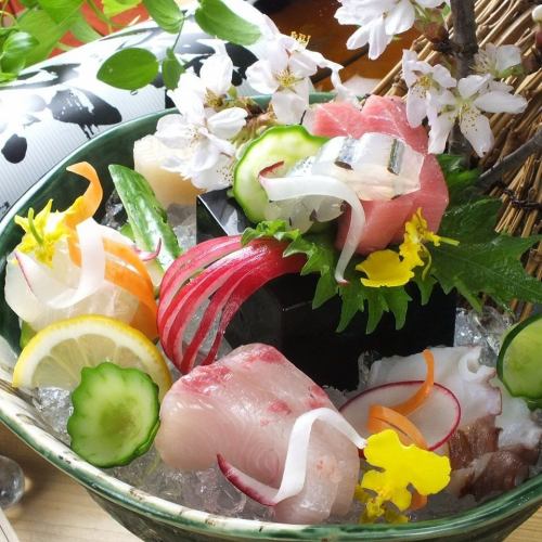 Evening 〆 Fresh fish carefully selected sashimi platter