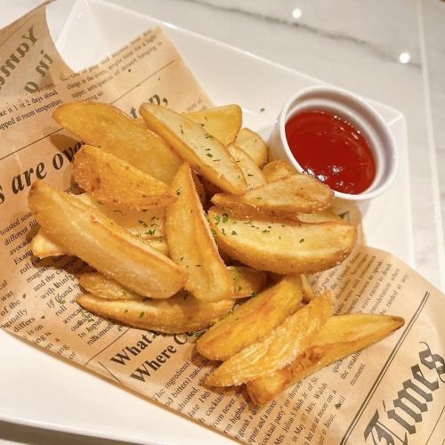 French fries with skin