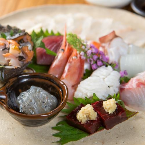 從京都批發市場購買的新鮮魚類菜餚的最佳選擇之一
