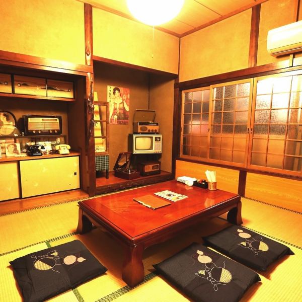 A small private room with a space that seems to have disturbed a house in the Showa era is OK for up to 6 people!