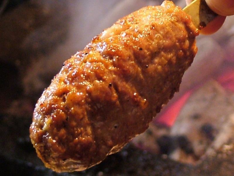 Each meatball is carefully grilled over charcoal and is delicious.