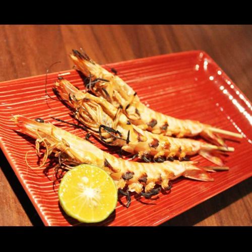 車海老の塩焼き(三尾)