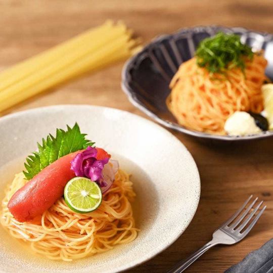 平日限定！お得なめんたいこパスタプラン◆選べる前菜・めんたいバケット・食後ドリンク付き！